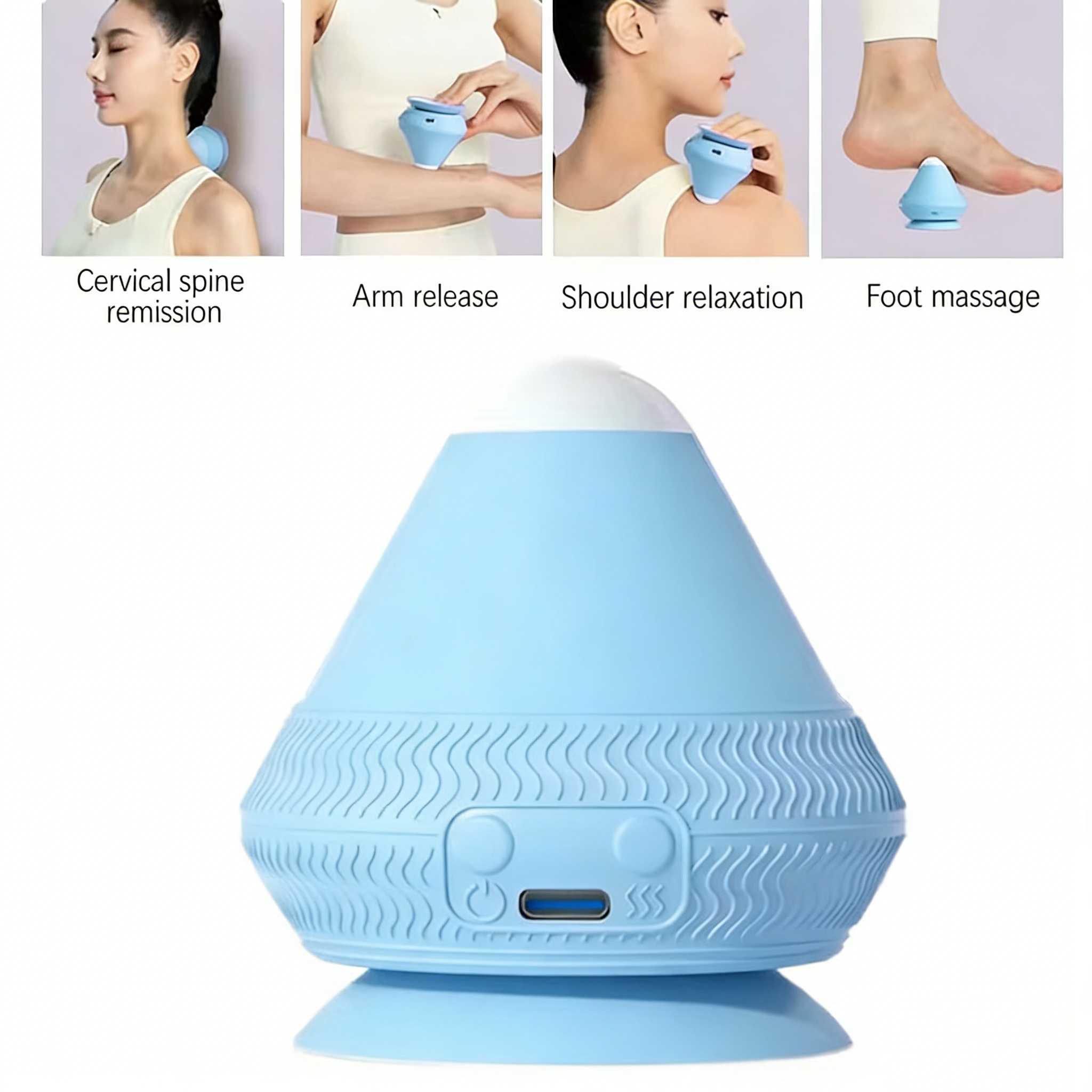 Shoulder Massage Ball - Silicone Massager Ball Fitness Relaxation Massage