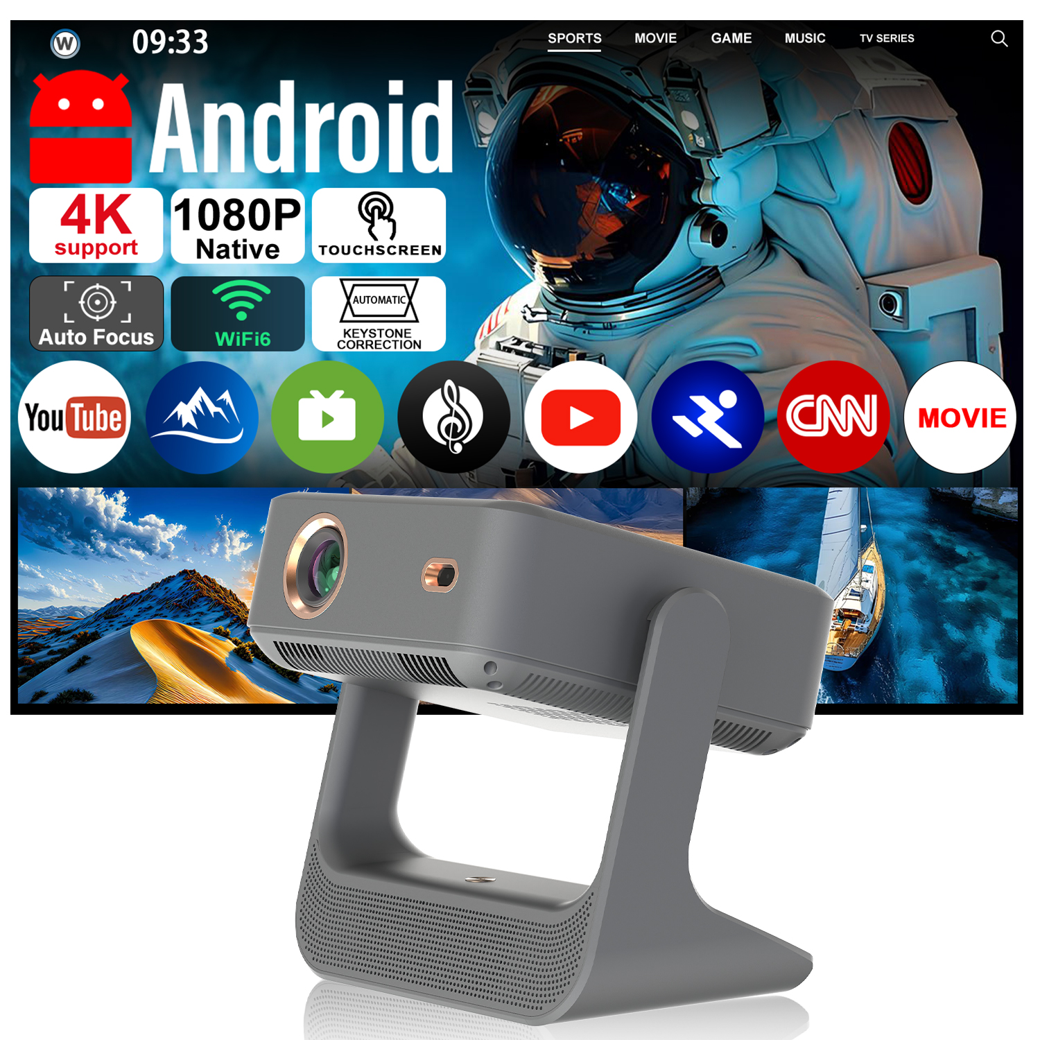Yoga Fitness Video - 3-in-1 Tablet Projector Speaker 7