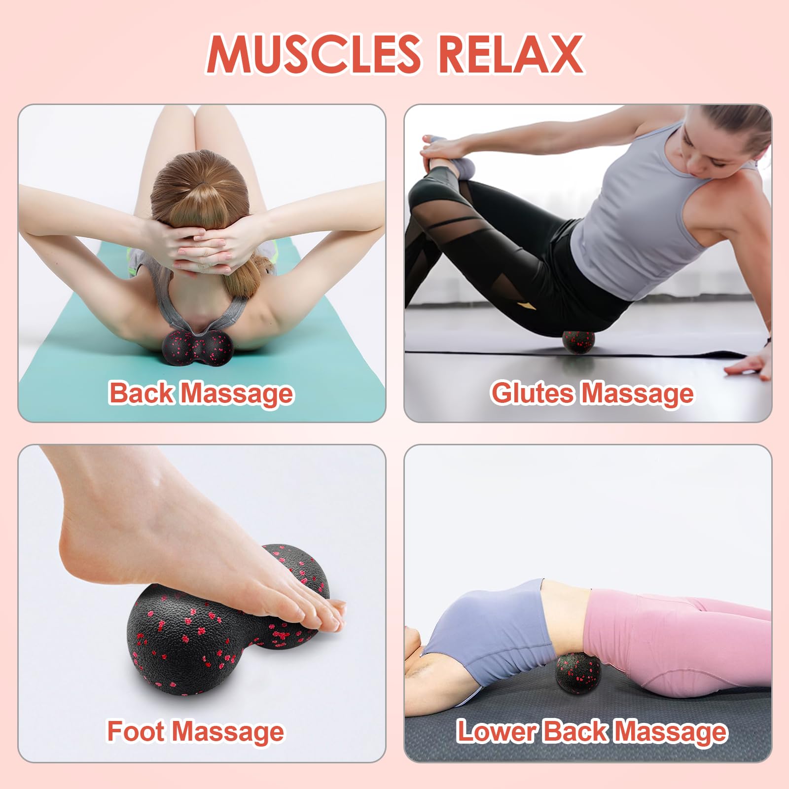 Hollow Yoga Roller Massage Pea - Yoga Fitness Roller のレビューと価格