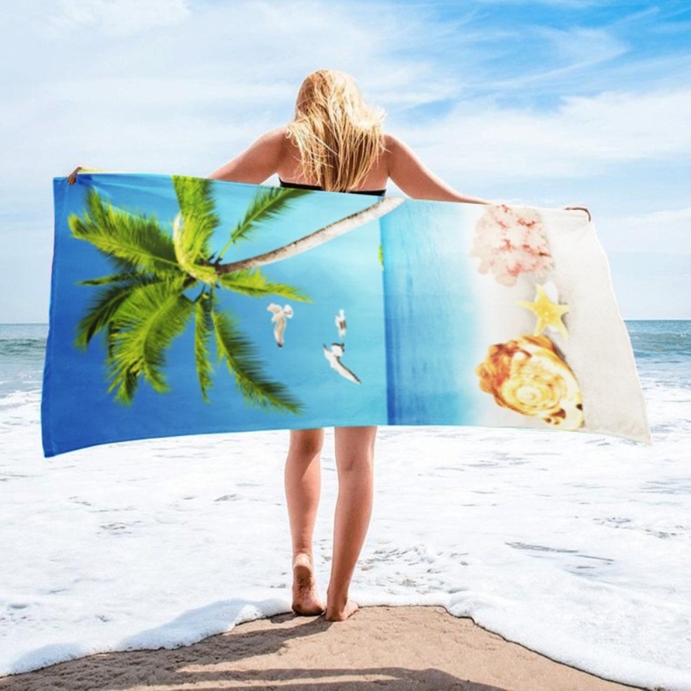 Starfish Printing Bath Towel 2 - Yoga Fitness Mat のレビューと価格
