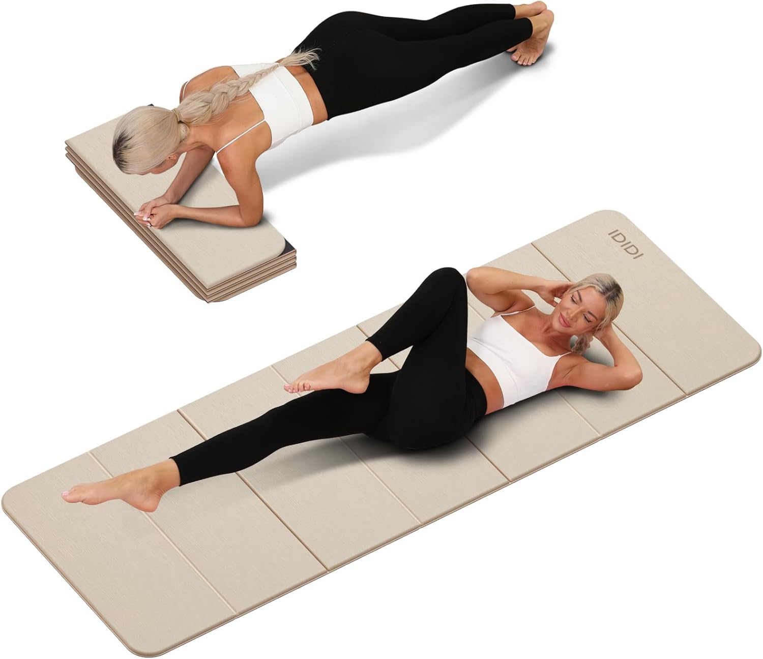 Foldable Yoga Mat Extra Thick  - Yoga Fitness Mat のレビューと価格