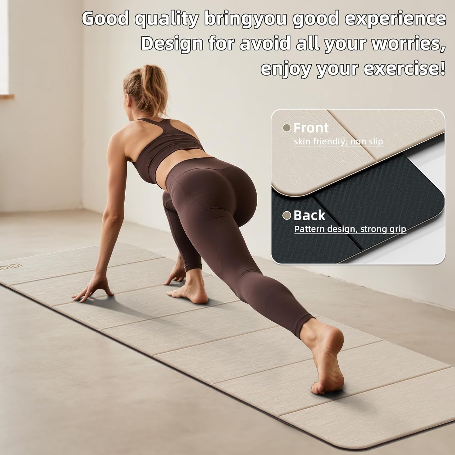 Foldable Yoga Mat Extra Thick  - Yoga Fitness Mat のレビューと価格