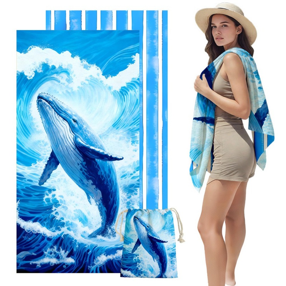 Fish Tail Print Beach Towels a - Yoga Fitness Mat のレビューと価格