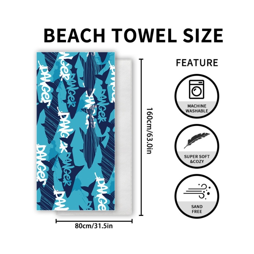 Fish Tail Print Beach Towels a - Yoga Fitness Mat のレビューと価格