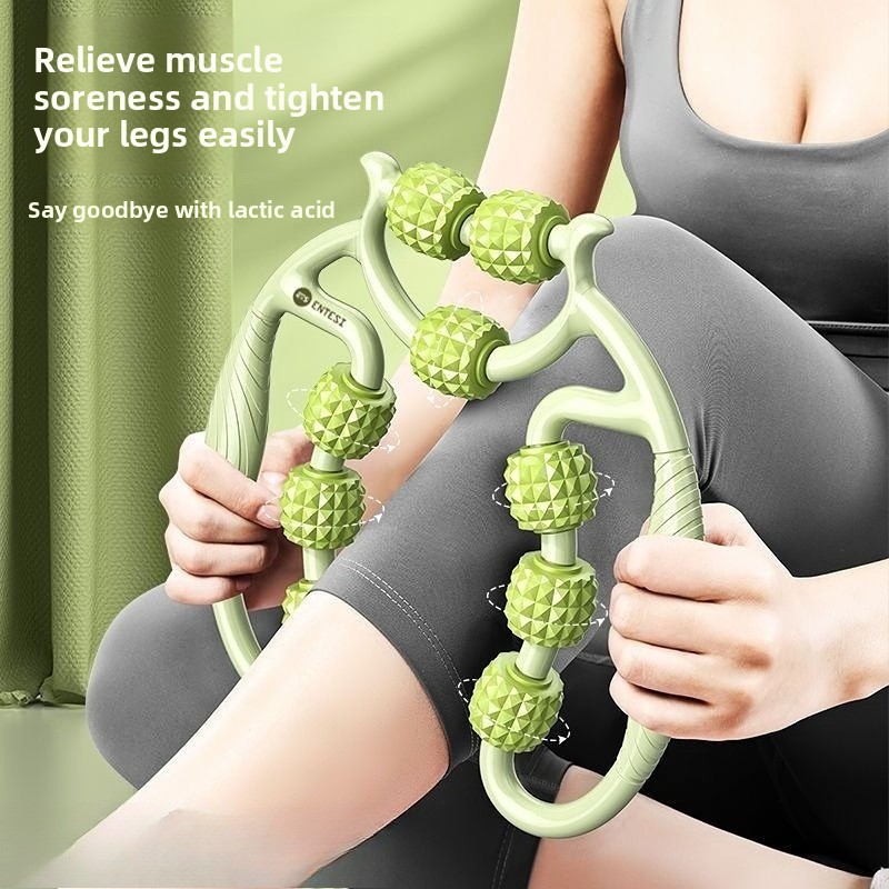 9 Wheel Leg Massager Circular  - Yoga Fitness Roller のレビューと価格