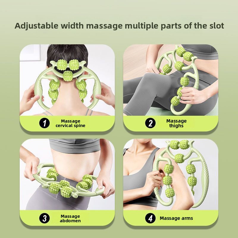 9 Wheel Leg Massager Circular  - Yoga Fitness Roller のレビューと価格