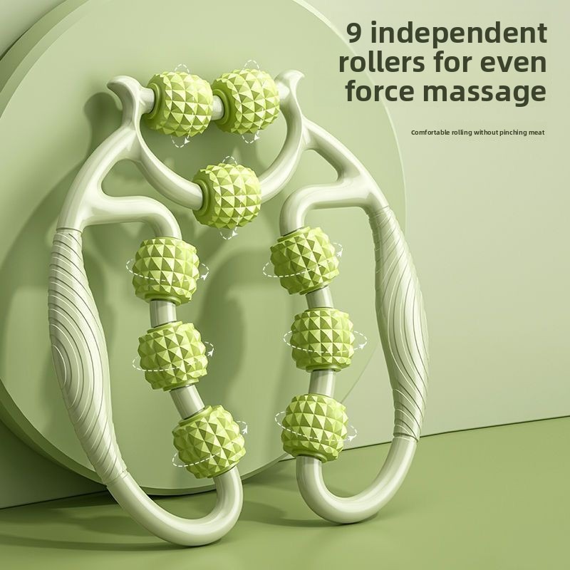 9 Wheel Leg Massager Circular  - Yoga Fitness Roller のレビューと価格