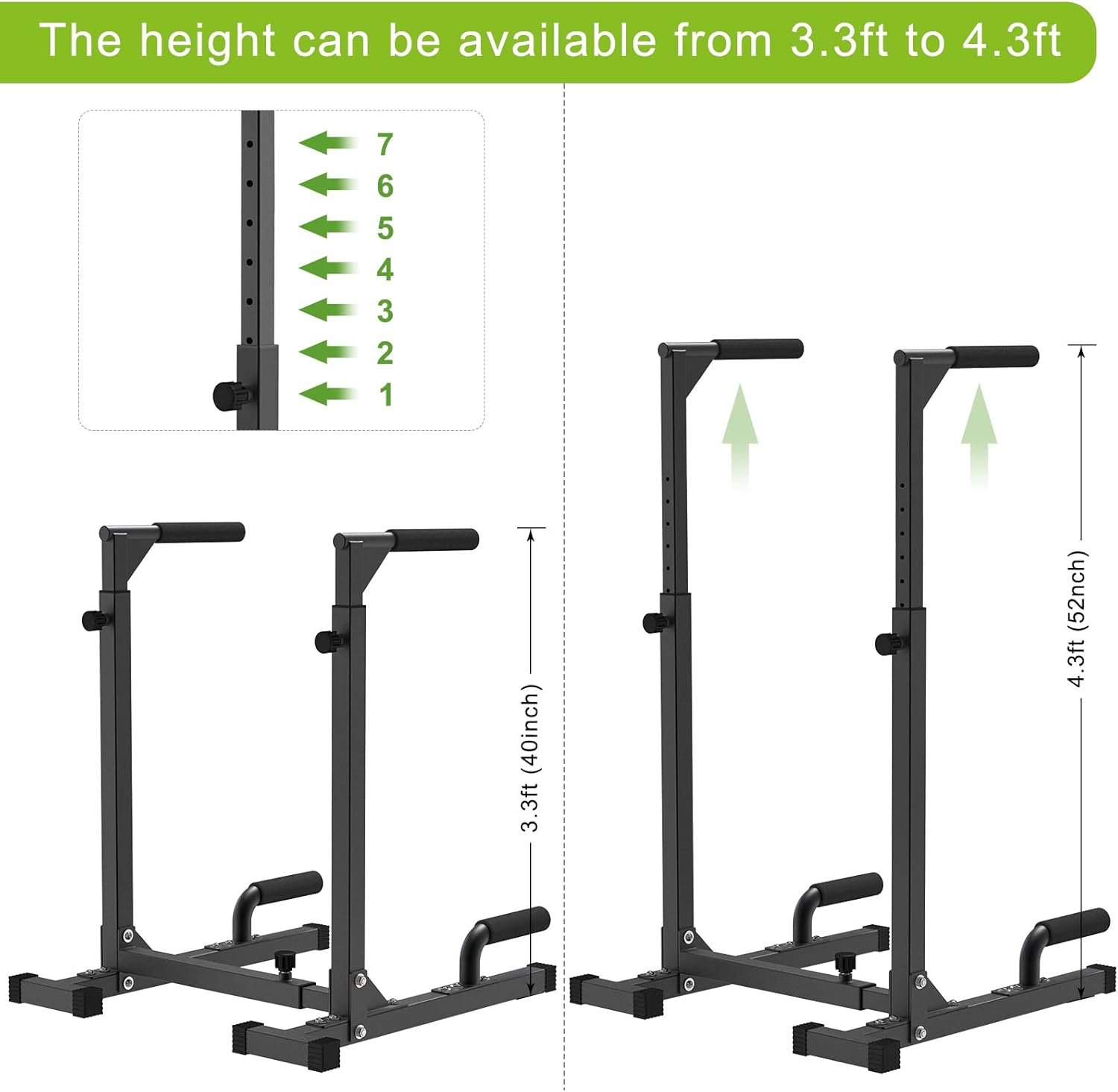 Heavy Duty Steel Multi-Functio - Dip Bar Parallel のレビューと価格