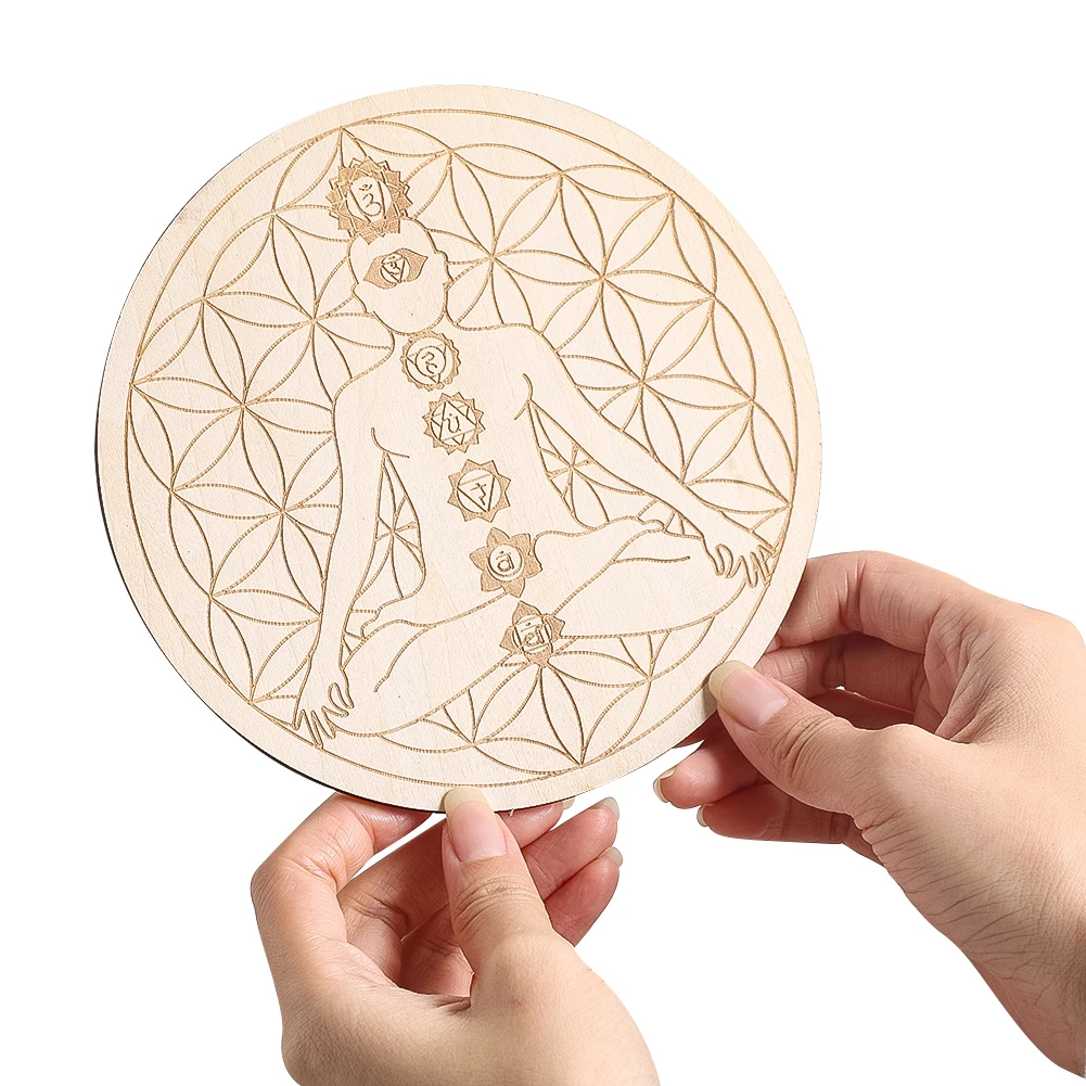 15CM Laser Engraving 7 Chakra  - Yoga Fitness Mat のレビューと価格