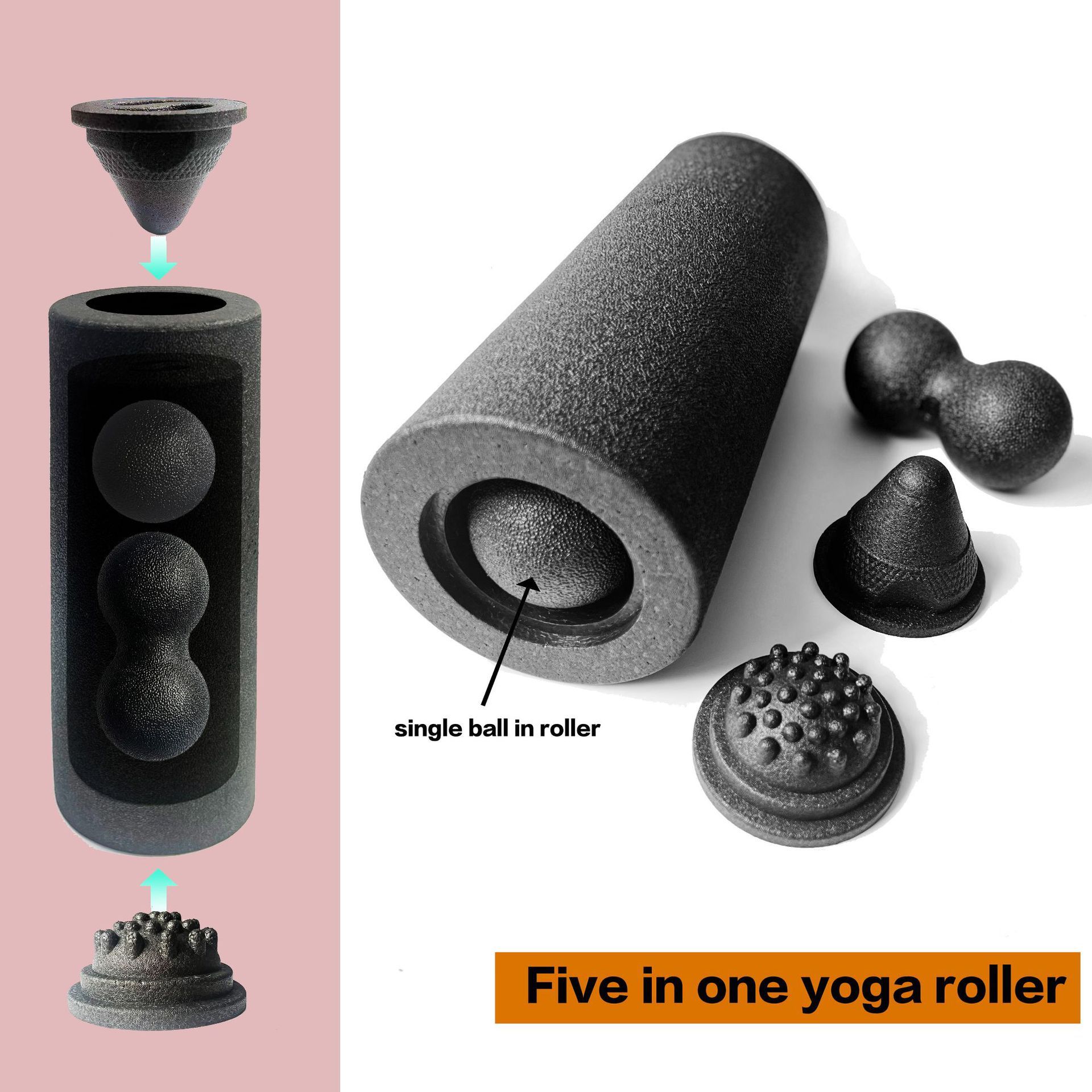 5-in-1 Fascia Roller Set Muscl - Yoga Fitness Roller のレビューと価格