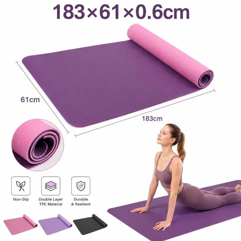 Yoga Mats Anti-slip Sport Fitn - Yoga Fitness Mat のレビューと価格